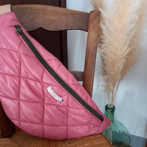 Sac banane doudoune rose