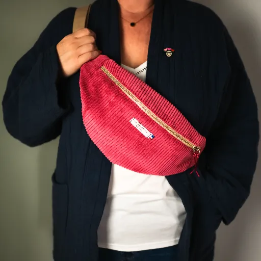 les paillettes de gigi sac banane velours accessoires de mode